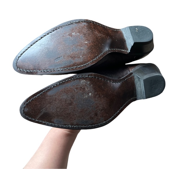 Vintage 80s Dingo Women’s Brown Leather Slouch Western Cowboy Boots, Size 7M - Picture 8 of 8